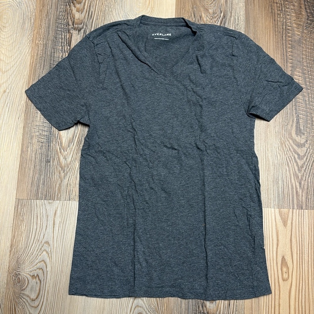 Everlane short sleeve gray v-neck T-shirt